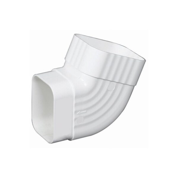 Amerimax Home Products 2x3 White B Side Elbow M0628 - main